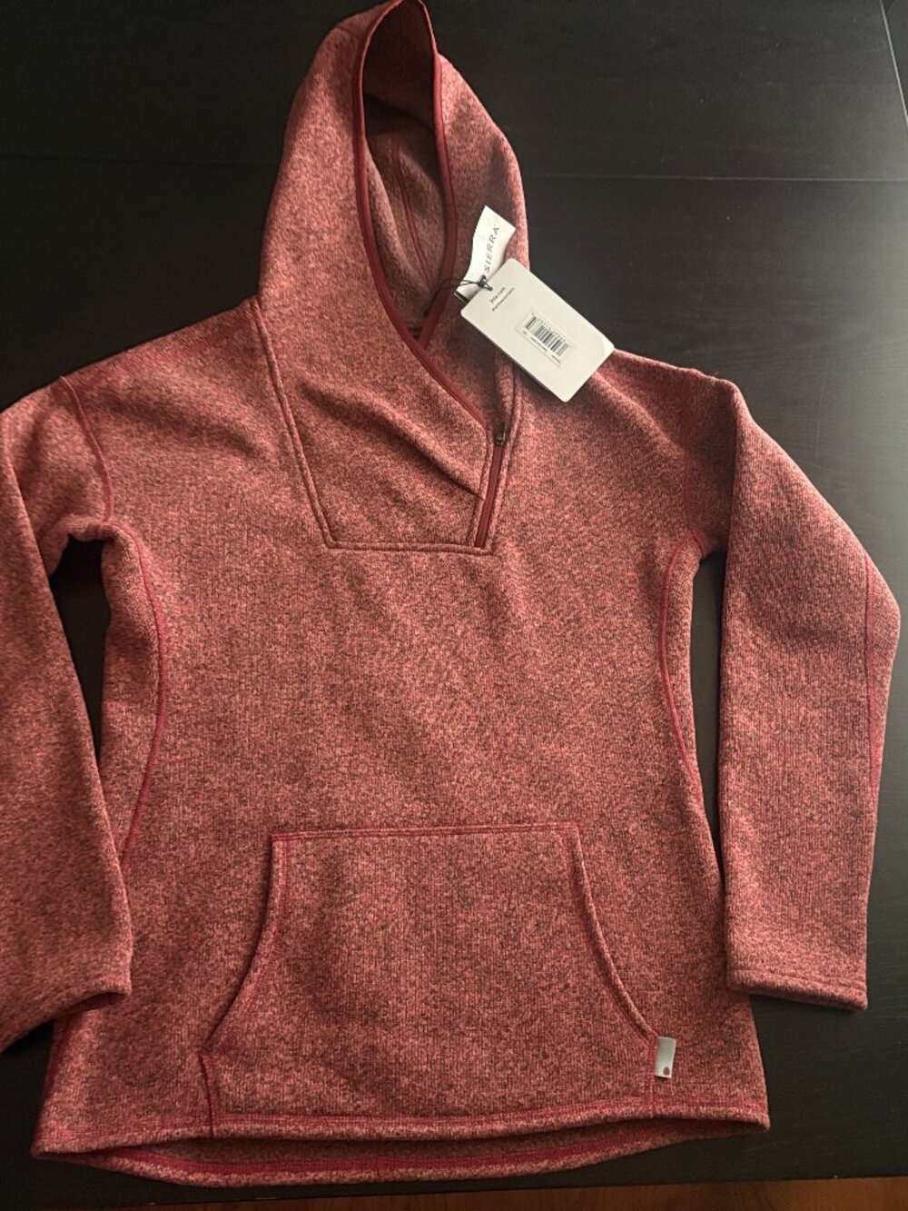 NEW Womens Stio Sweetwater Fleece Hoodie Desert Coral Heather Medium